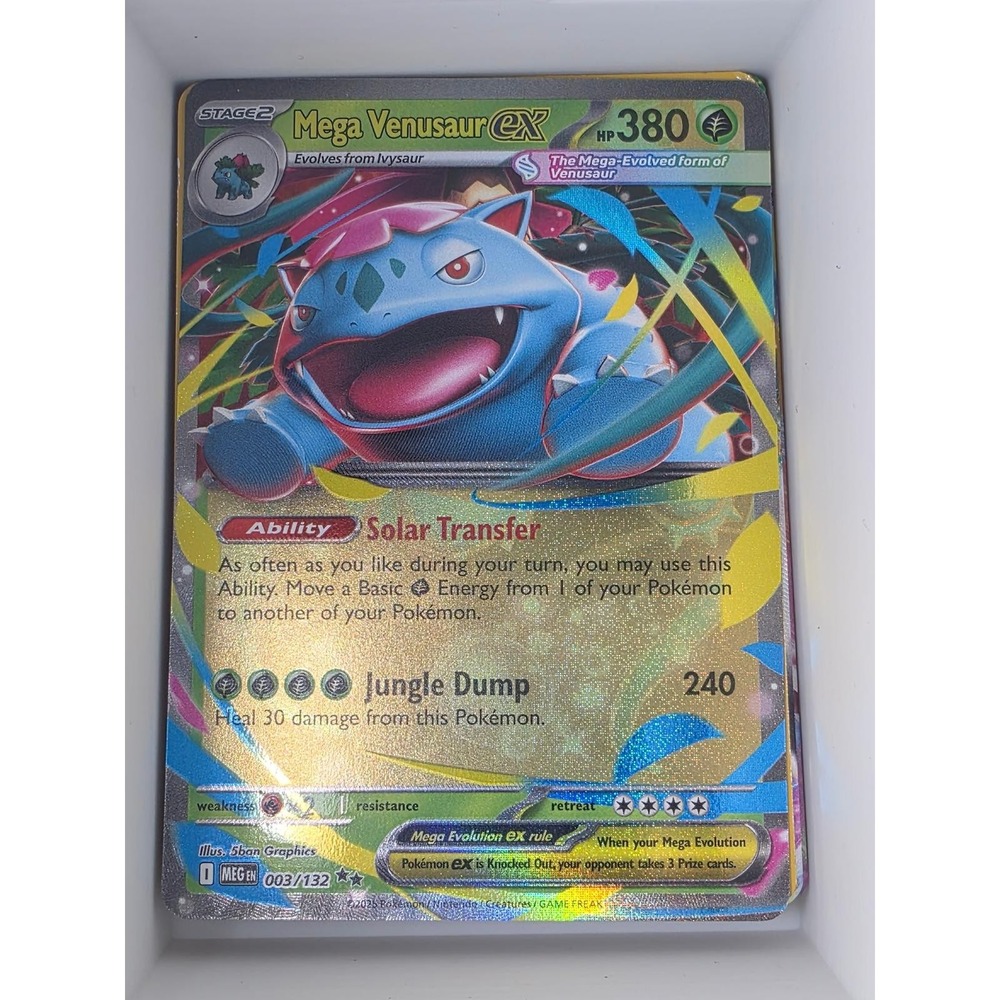 Mega Venusaur ex 003/132 Double Rare Mega Evolution Pokemon Holo Near Mint - Picture 1 of 1
